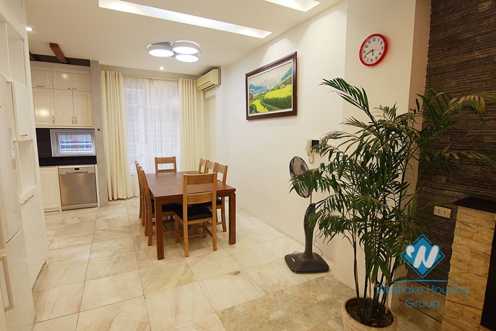 Lovely house with court yard and roof terrace for rent in Tay Ho, Hanoi